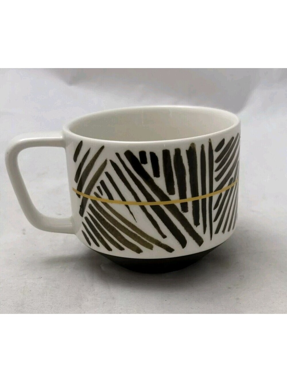 Starbucks Artisan Series Cup 01/08 Bone China Brown Bone Gold 12oz Mug 2014